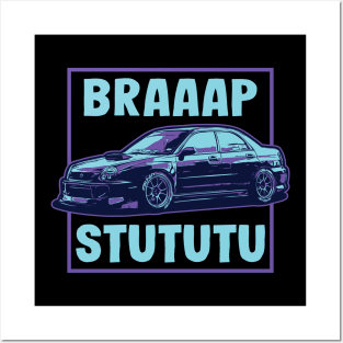 Subie Bugeye Turbo JDM Sport Car Posters and Art